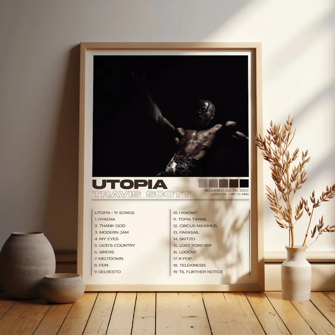 3-Piece Travis Scott Album Poster Set (50x70cm)