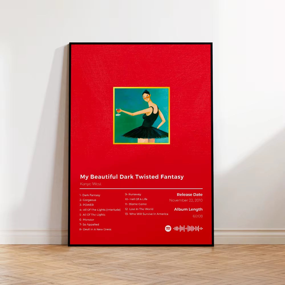 Kanye West Aesthetic Canvas Print - Hip Hop & Jesus Music Album Poster for Stylish Home Decor