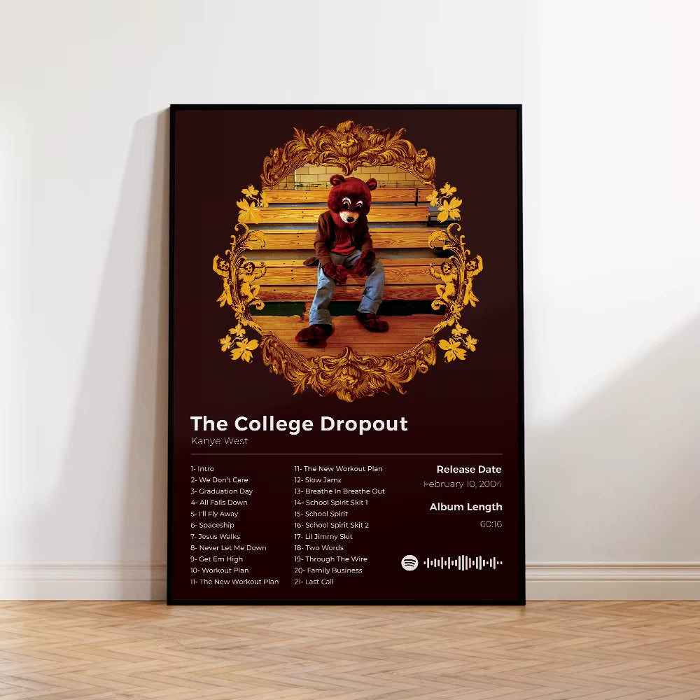 Kanye West Aesthetic Canvas Print - Hip Hop & Jesus Music Album Poster for Stylish Home Decor
