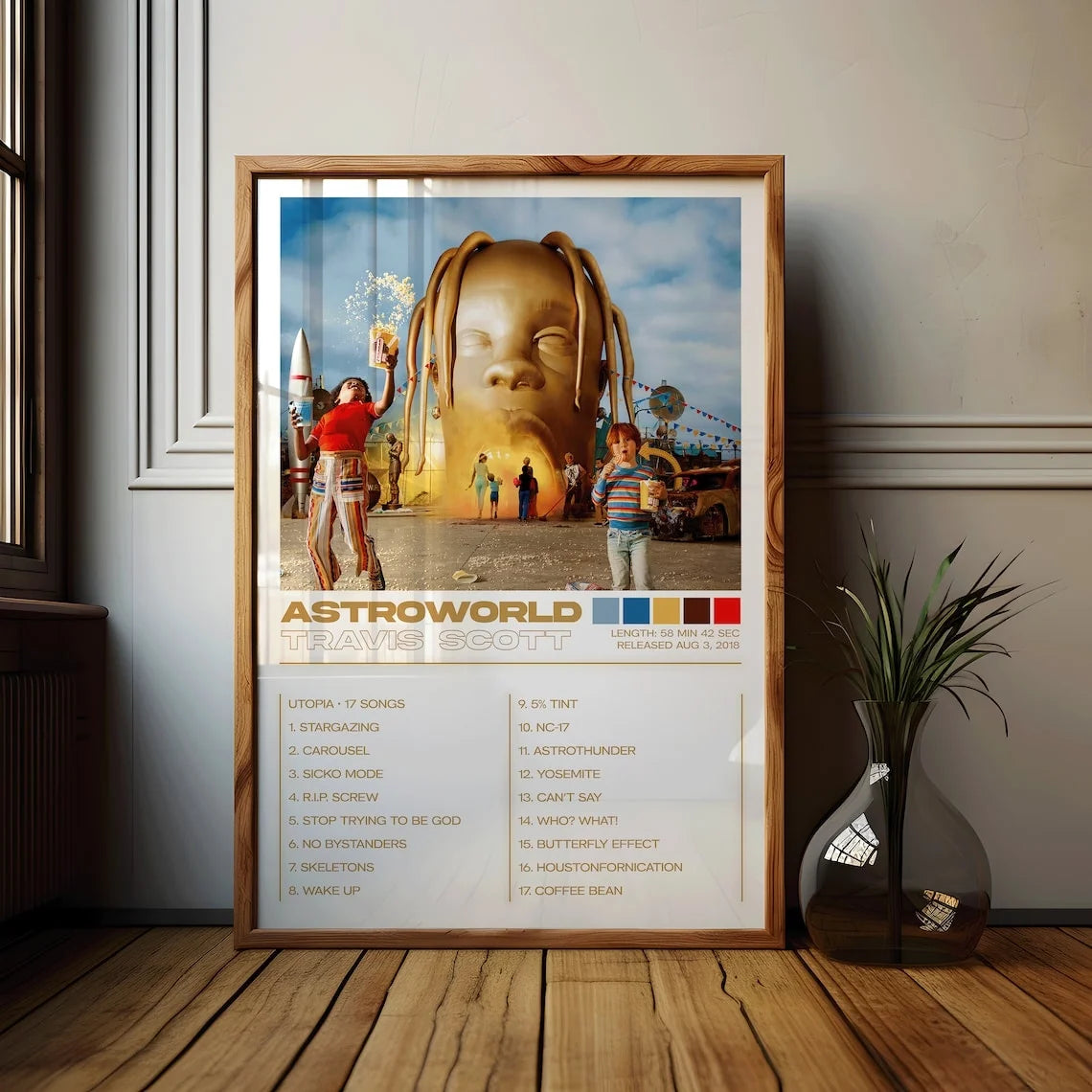 3-Piece Travis Scott Album Poster Set (50x70cm)