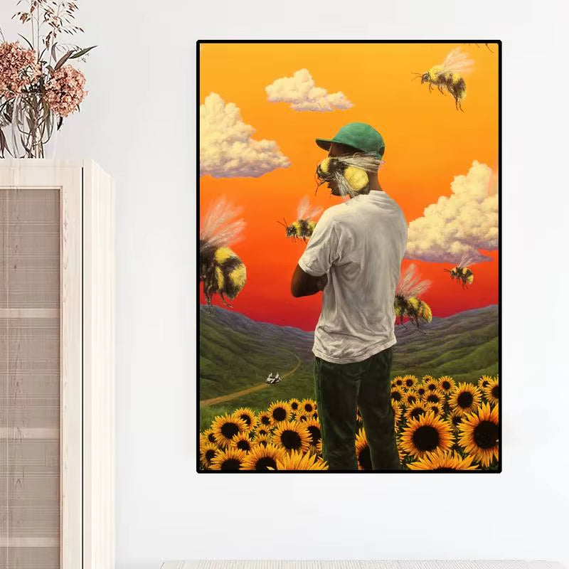 Rapper Tyler the Creator POSTER Prints Wall Painting Bedroom Living Room Decoration Home