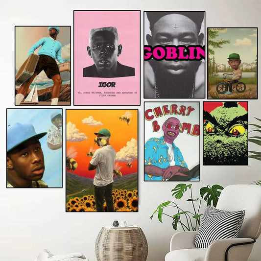 Rapper Tyler the Creator POSTER Prints Wall Painting Bedroom Living Room Decoration Home