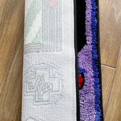 Purple Games Console Tufted Rug Funny Childhood Memories Rug Cute Flocking Carpet Floor Pad anti Slip Doormat Aesthetic Home Pad